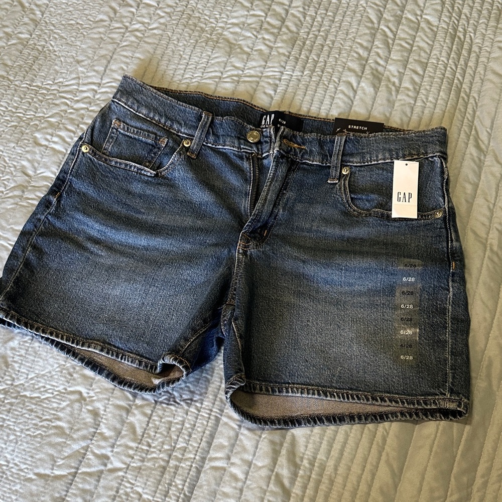 GAP Women's Dark Wash Denim Cutoff Shorts